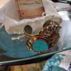 AMERICAN WEST TURQUOISE CUFF BRACELET NEW